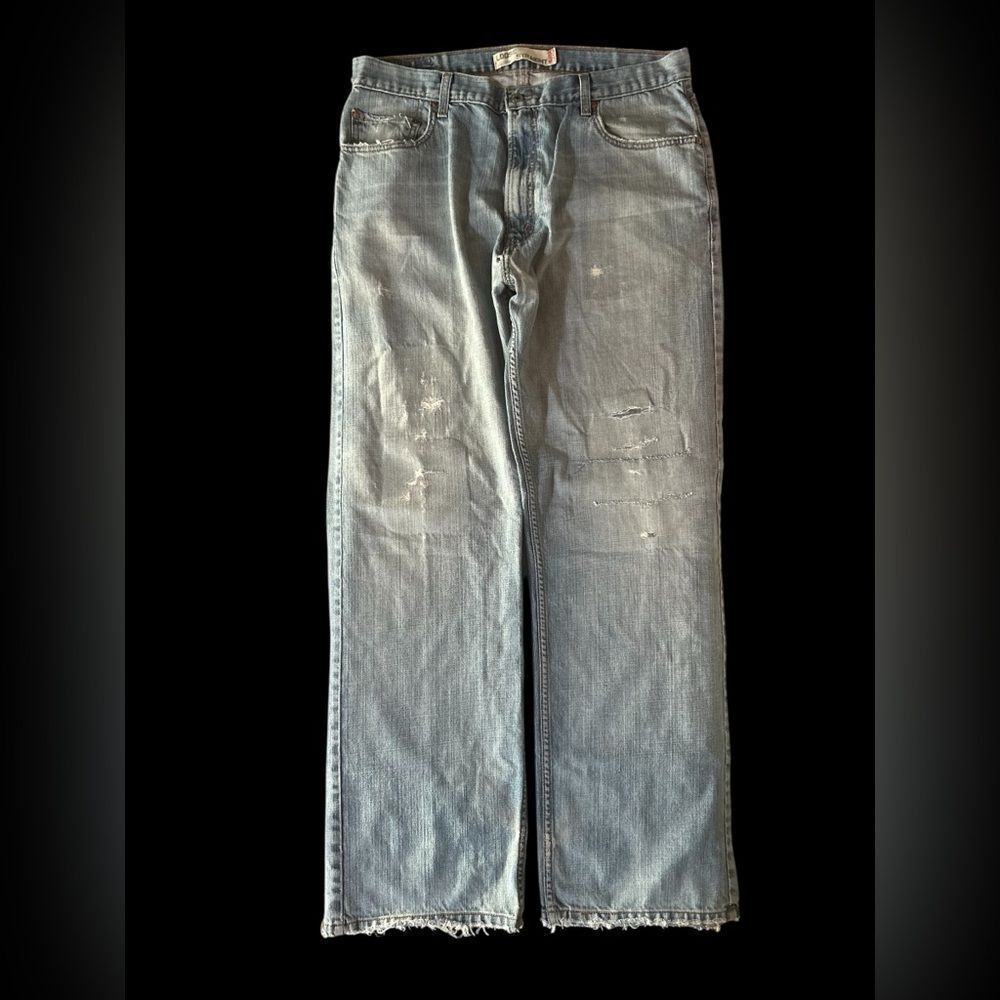 Men’s Levi’s Distressed 569 Loose Straight Jeans 36/34